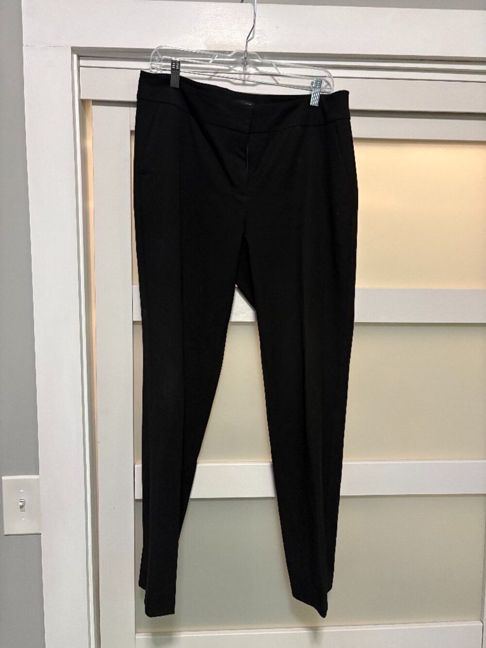 Ann Taylor Factory Black Dress Pants Trousers sz 10 Flat  EUC
